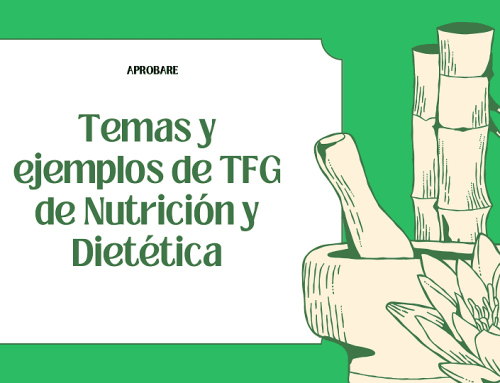TFG de Nutrición y Dietética: temas y ejemplos