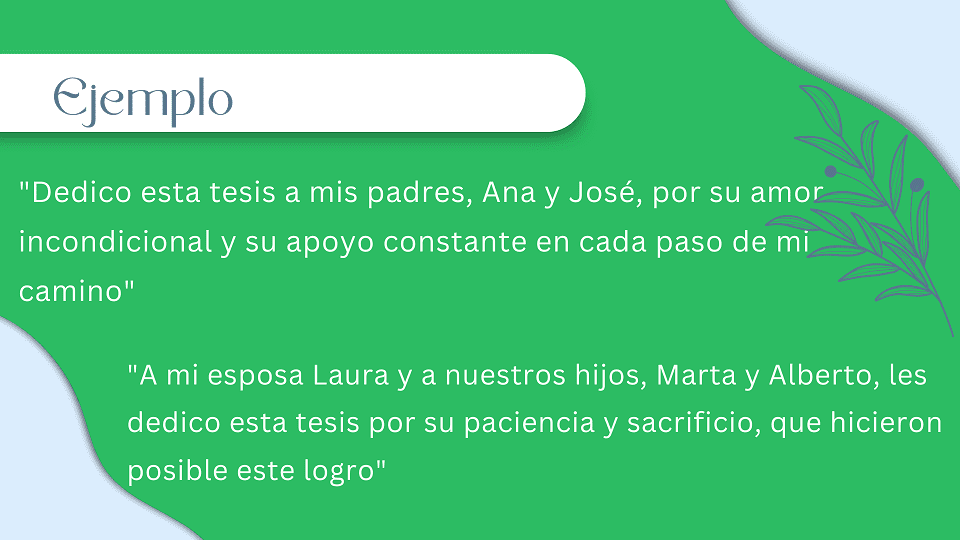 dedicatorias para una tesis