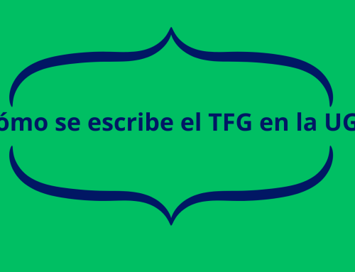 ¿Cómo se escribe el TFG en la UGR?